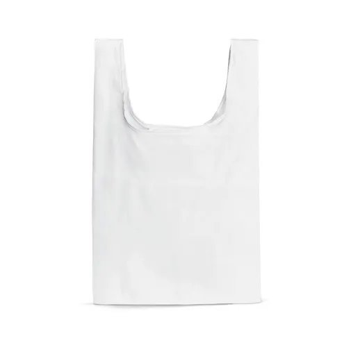 white PLAKA. Bolsa plegable 210D