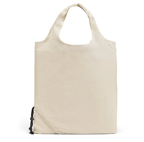 natural claro ORLEANS. Bolso plegable 100% algodón (100 g/m²)