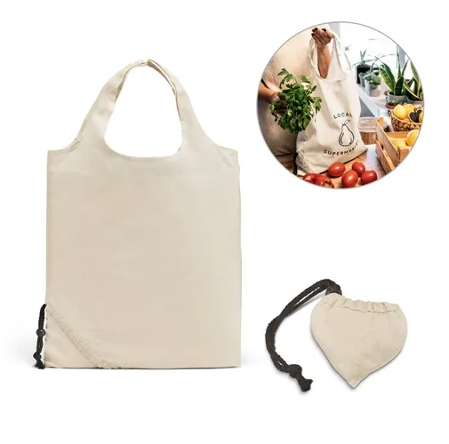 ORLEANS. BOLSO PLEGABLE 100% ALGODÓN (100 G/M²)