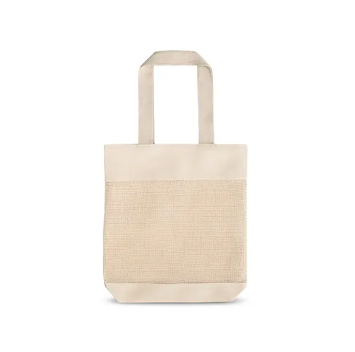 natural claro MUMBAI. Bolsa de algodón 100% (180 g/m²)