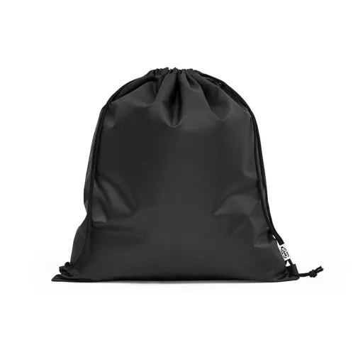 black PEMBA. Bolsa tipo mochila en 190T poliéster reciclado (100% rPET)