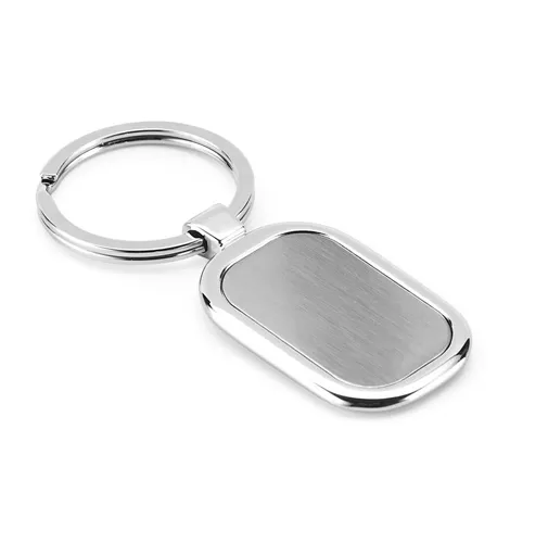 cromado satinado ZABEL. Llavero de metal
