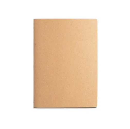 natural ALCOTT A4. Bloc de notas A4 con tapa de cartón (250 g/m²) y páginas lisas