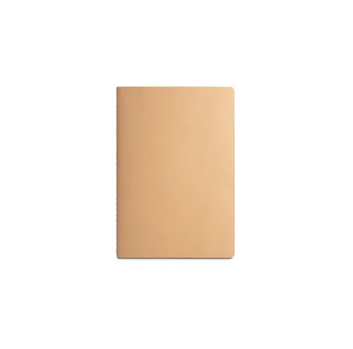 natural ALCOTT A5. Bloc de notas A5 con tapa de cartón (250 g/m²) y páginas lisas
