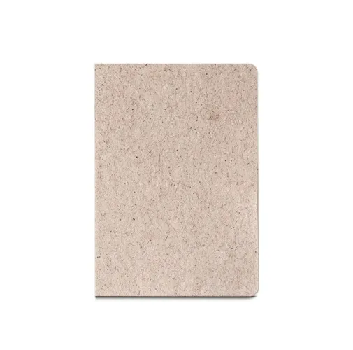 natural TEAPAD SEMI-RIGID. Bloc de notas A5 con tapa semirrígida elaborado a partir de residuos de hojas de té (65%)