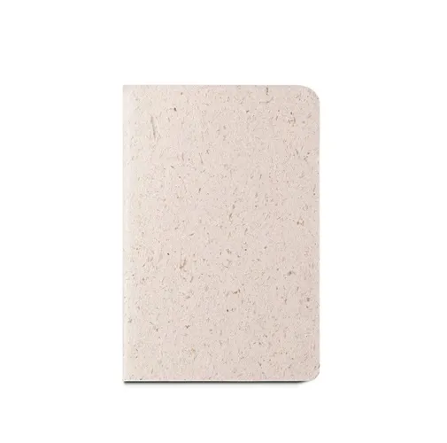 natural claro ORGANIC SOFT. Bloc de notas A6 con tapa flexible fabricado con materia orgánica de elefante (80%)
