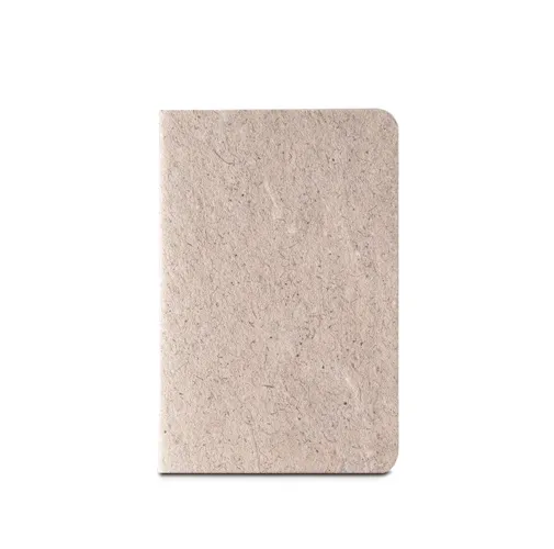 natural TEAPAD SOFT. Bloc de notas A6 con tapa flexible hecho a partir de residuos de hojas de té (65%)