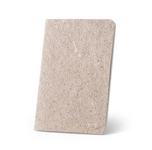 natural TEAPAD SOFT. Bloc de notas A6 con tapa flexible hecho a partir de residuos de hojas de té (65%)