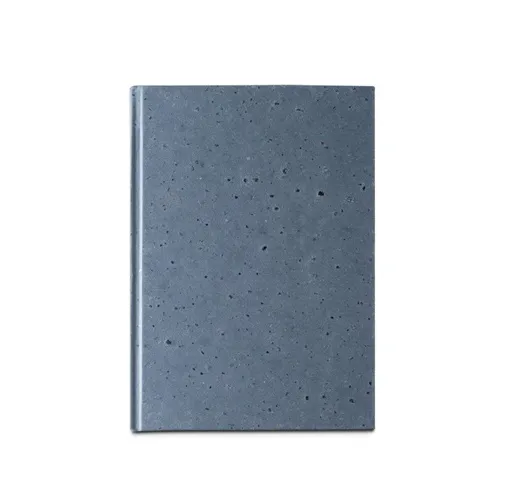 blue COFFEEPAD RIGID. Bloc de notas A5 con tapa dura elaborado con residuos de cascarilla de café (65%)