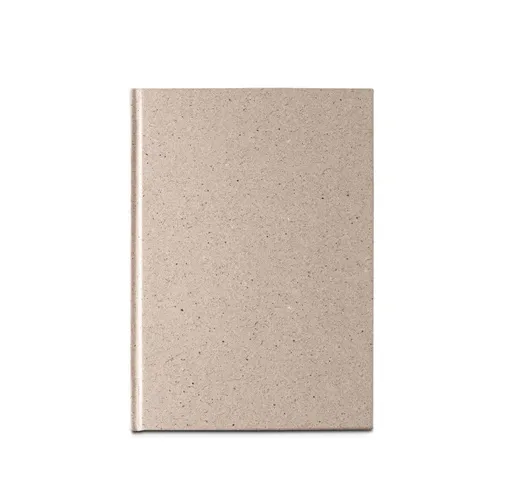 natural TEAPAD RIGID. Bloc de notas A5 con tapa dura hecho a partir de residuos de hojas de té (65%)