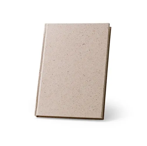 natural TEAPAD RIGID. Bloc de notas A5 con tapa dura hecho a partir de residuos de hojas de té (65%)