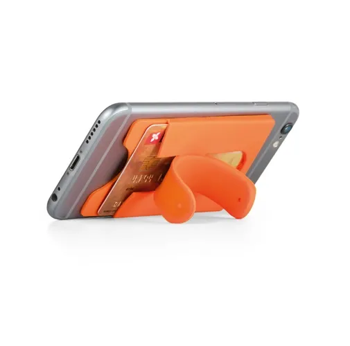 orange CARVER. Tarjetero y soporte para smartphone