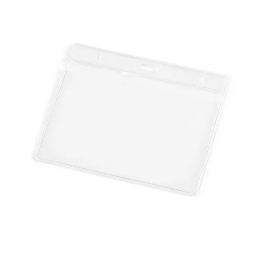 transparente FORSYTH. Porta credencial horizontal fabricado en PVC