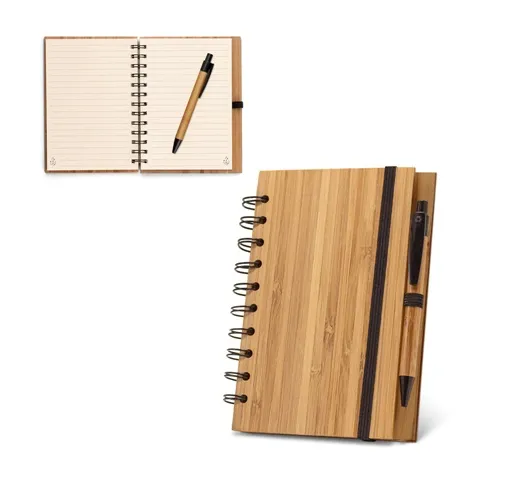 DICKENS A5. CUADERNO ESPIRAL A5 DE BAMBÚ CON PAPEL 100% RECICLADO