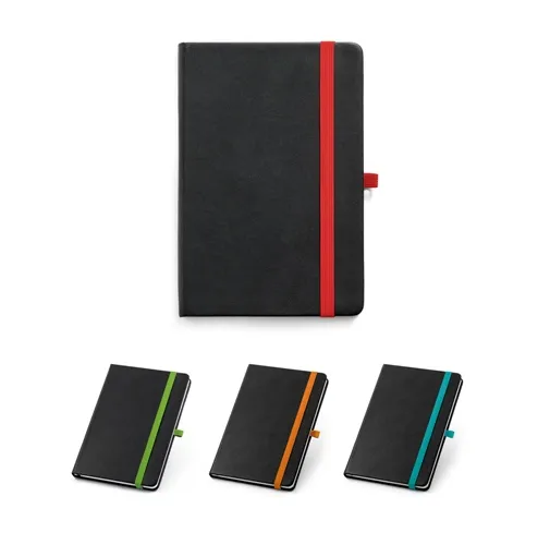 ROTH. CUADERNO A5 DE PU CON HOJAS RAYADAS