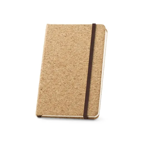 natural HAWKINS. Libreta de bolsillo de corcho con páginas lisas, en material certificado FSC™ y otros materiales controlados
