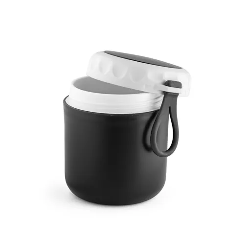 black SAMOURA. Contenedor térmico de PP de 380 mL