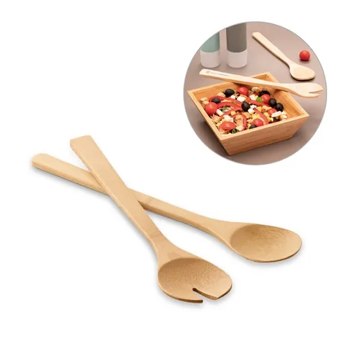 SALVY. SET DE 2 CUBIERTOS PARA ENSALADA