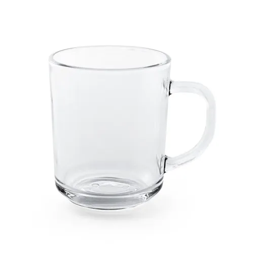 transparente SOFFY. Taza de vidrio de 230 mL