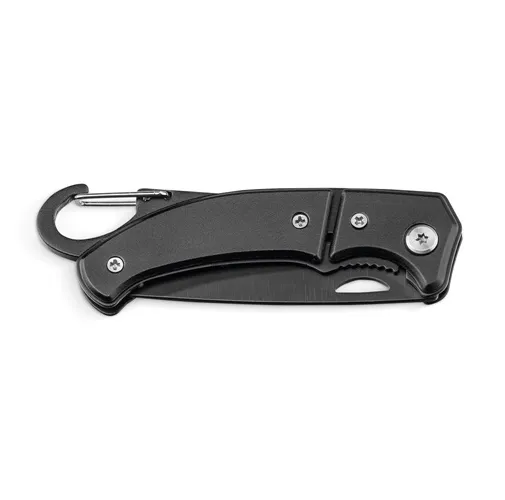 black FRED. Navaja de bolsillo de acero inoxidable y metal