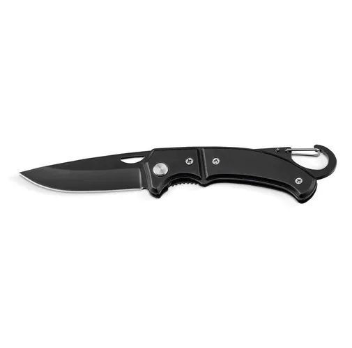 black FRED. Navaja de bolsillo de acero inoxidable y metal
