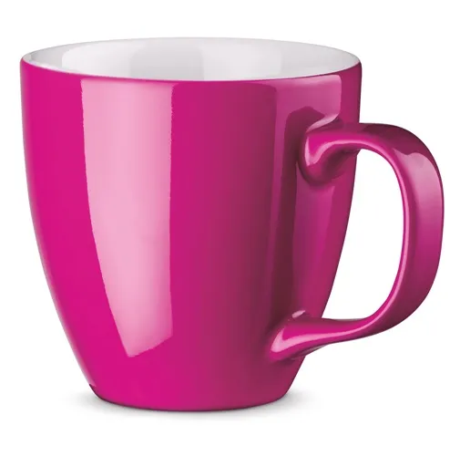 rosa oscuro PANTHONY. Taza de porcelana de 450 mL