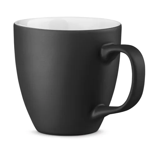black PANTHONY MAT. Taza de porcelana de 450 mL