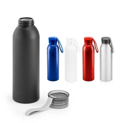 RIO. BOTELLA DE ALUMINIO RECICLADO (100% RAL) CON TAPÓN DE PP 660 ML