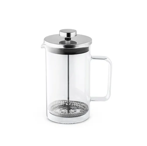 cromado JENSON. cafetera de cristal de 600ml