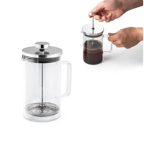 JENSON. CAFETERA DE CRISTAL DE 600ML