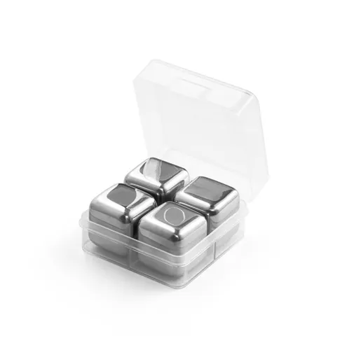 cromado GLACIER. Juego de cubos de acero