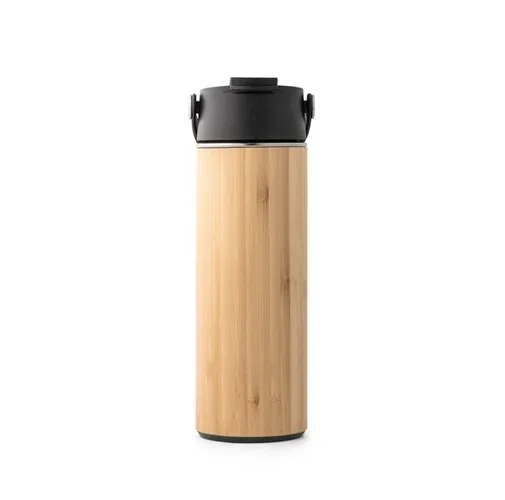 black LAVER. Botella termo aislada al vacío de 440 mL