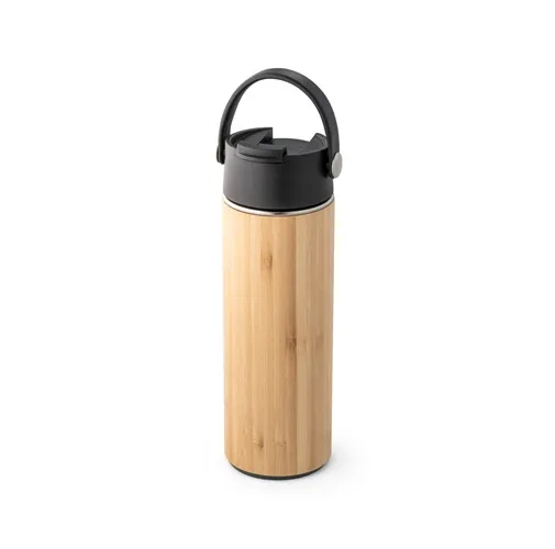 black LAVER. Botella termo aislada al vacío de 440 mL