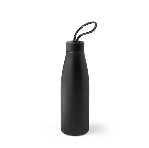 black MORGAN. Botella en acero inoxidable 90% reciclado 710 mL