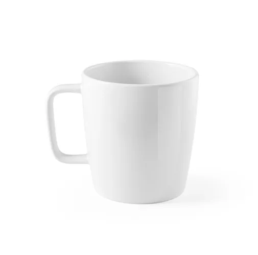 white DHONI WHITE. Taza de cerámica 450 ml