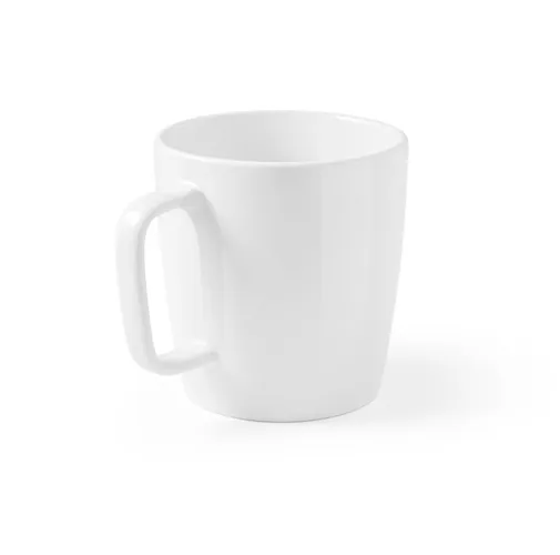 white DHONI WHITE. Taza de cerámica 450 ml