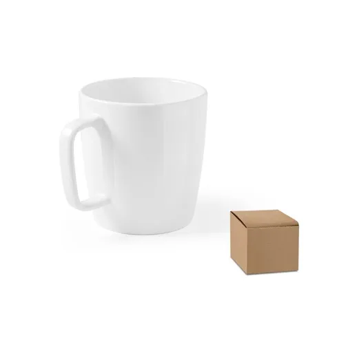 DHONI WHITE. TAZA DE CERÁMICA 450 ML