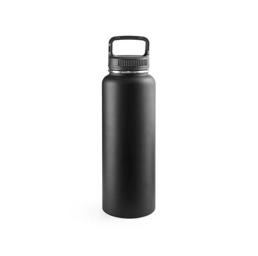 black SINNER. Botella de acero inoxidable 90% reciclado con gran capacidad: hasta 1200 mL
