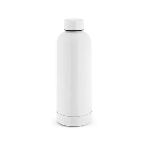 white ODIN METTALIC. Botella en acero inoxidable 90% reciclado 550 mL