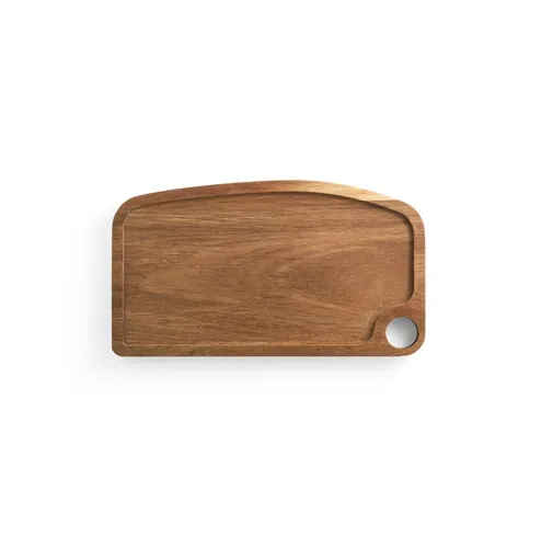 natural oscuro CAPER. Tabla de madera de acacia