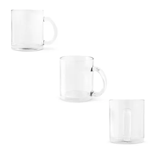 CARMO. TAZA DE CRISTAL PARA SUBLIMACIÓN DE 350 ML