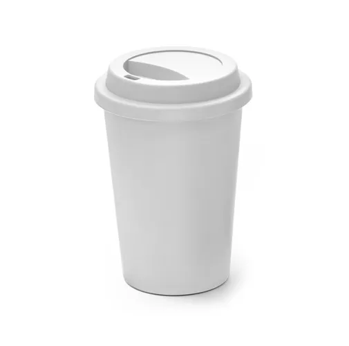 white TONALI 450. Vaso reutilizable