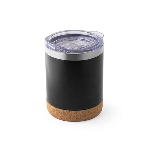black SOLBERG TUMBLER. Taza de viaje de 400 mL