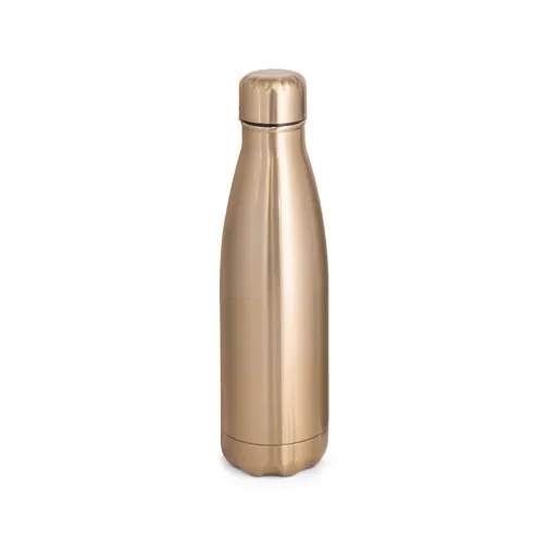 dorado satinado SHOW METALLIC. Botella de acero inoxidable con acabado metalizado mate 510 mL