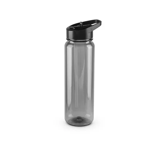 black GILMORE. Botella deportiva de PET reciclado (100% rPET) con acabado translúcido brillante 750 ml