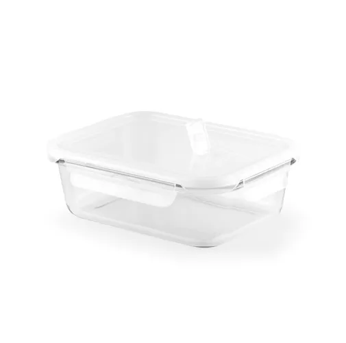 white QUORIN. Caja hermética de vidrio borosilicato 1 L