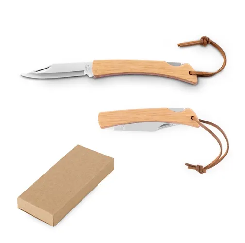 RANGER. NAVAJA DE AFEITAR CON HOJA DE ACERO INOXIDABLE Y MANGO DE BAMBÚ