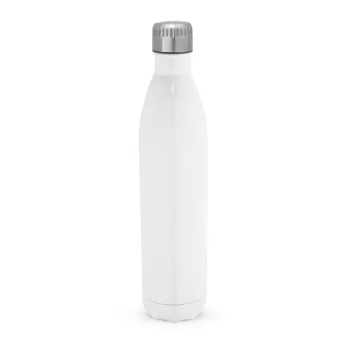 white AMORTI XL. Botella deportiva de acero inoxidable sublimado