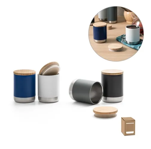 NORRE TUMBLER. Vaso de acero inoxidable (36% reciclado) con pared doble de insolacion 370 mL