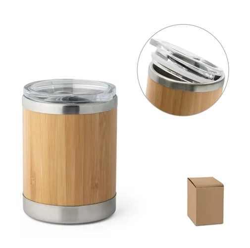LYCKA. VASO DE BAMBÚ 350 ML